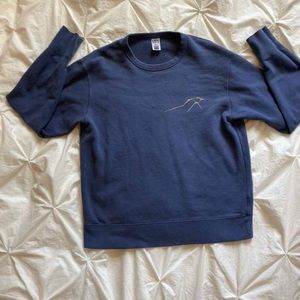 Blue pullover sweatshirt